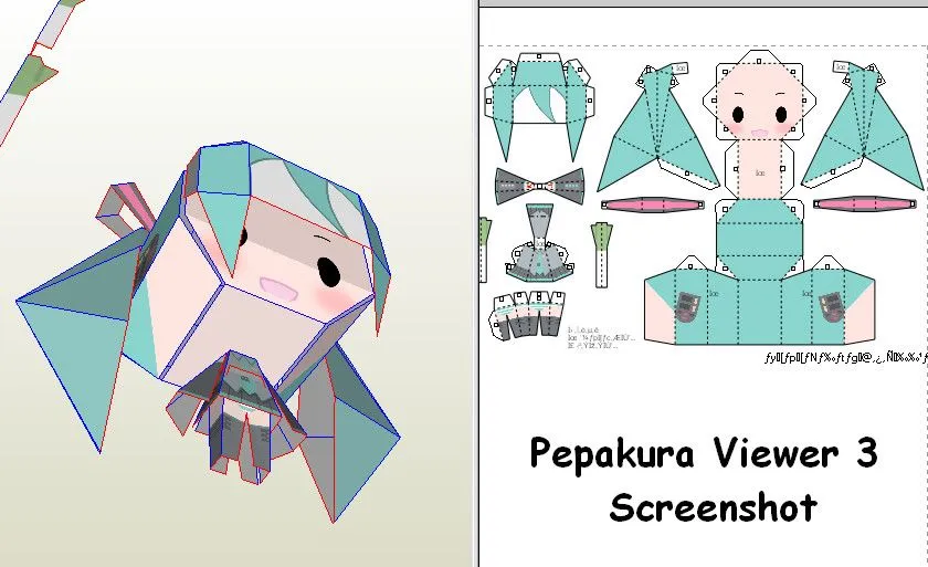 Chibi Miku Pepakura by Maji-Kae on DeviantArt