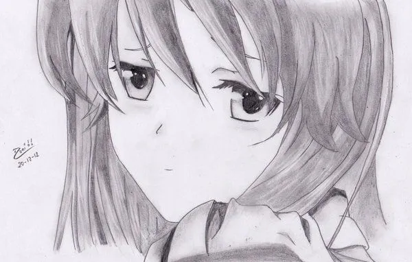 Dibujo de anime triste - Imagui