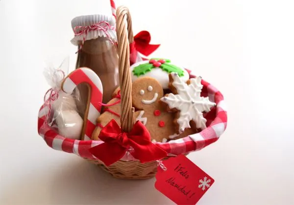 La chica de la casa de caramelo: Cestitas dulces de Navidad La chica de la casa de caramelo: Cestitas dulces de Navidad