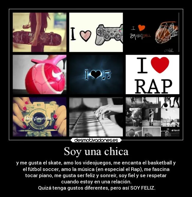 Soy una chica | Desmotivaciones