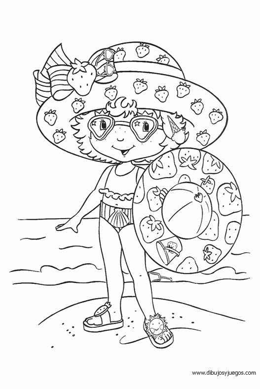 tarta-de-fresa-054 | Dibujos y juegos, para pintar y colorear