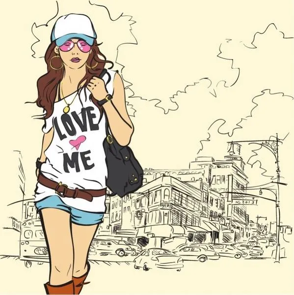 Chica de moda Ilustración Vectorial Los vectores - vectores gratis ... Chica de moda Ilustración Vectorial Los vectores - vectores gratis ...