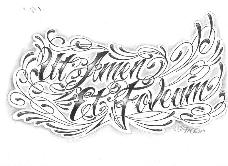chicano letter latin language by 2Face-Tattoo on DeviantArt