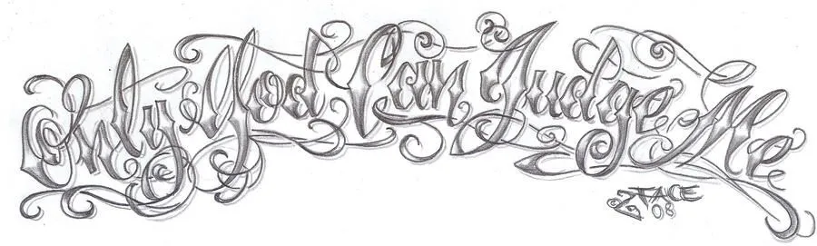 Chicano lettering God Design by 2Face-Tattoo on DeviantArt Chicano lettering God Design by 2Face-Tattoo on DeviantArt