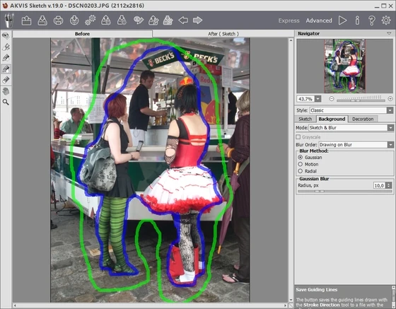 Chicas dibujadas: convertir una foto en dibujo