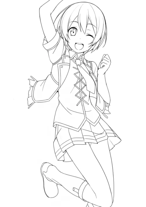 imagenes] chicas animes para colorear - Taringa!
