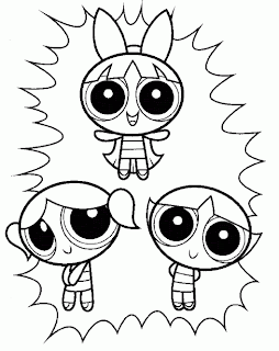 Las Chicas Super Poderosas para dibujar pintar colorear recortar y ... Las Chicas Super Poderosas para dibujar pintar colorear recortar y ...