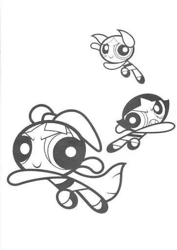 Las Chicas Super Poderosas para dibujar pintar colorear recortar y ... Las Chicas Super Poderosas para dibujar pintar colorear recortar y ...