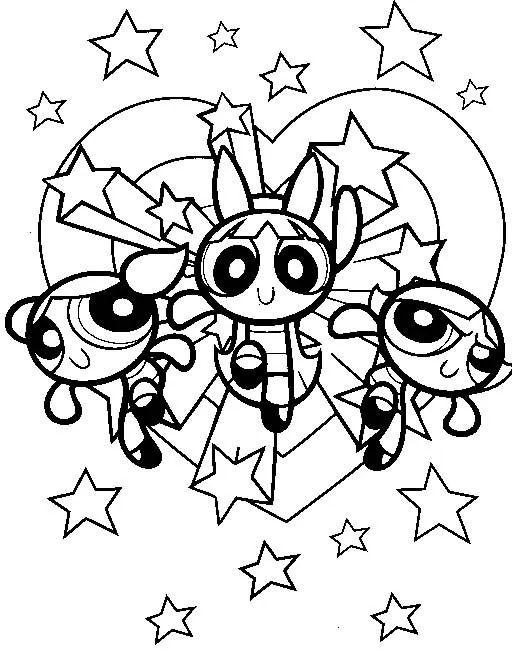 Dibujos De Chicas Superpoderosas para colorear | Dibujos Para Colorear Dibujos De Chicas Superpoderosas para colorear | Dibujos Para Colorear