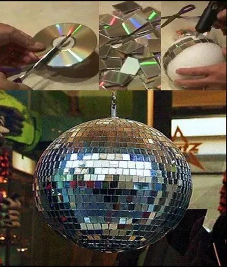 Cosas de Chicas ♥: Tutoriales de Manualidades: Bola de discos