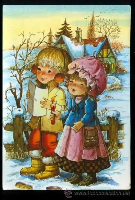 CHICO Y CHICA (Dibujo Mary May) (Postales - Dibujos y Caricaturas ... CHICO Y CHICA (Dibujo Mary May) (Postales - Dibujos y Caricaturas ...