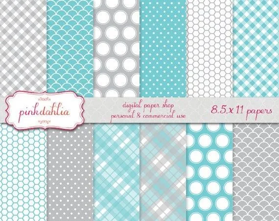 chico digital scrapbook papel pack niño por PinkDahliaPaper en Etsy