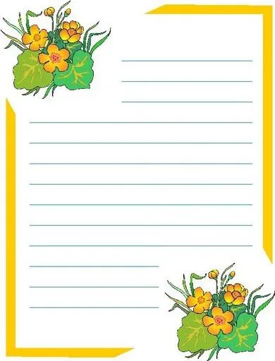 Chicos Infantes: PAPEL DE CARTA DE FLORES AMARILLAS PARA ESCRIBIR ... Chicos Infantes: PAPEL DE CARTA DE FLORES AMARILLAS PARA ESCRIBIR ...
