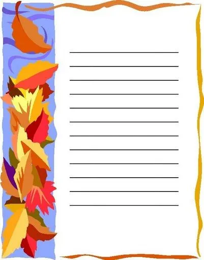 Chicos Infantes: PAPEL DE CARTA CON HOJAS DE OTOÑO PARA ESCRIBIR ... Chicos Infantes: PAPEL DE CARTA CON HOJAS DE OTOÑO PARA ESCRIBIR ...