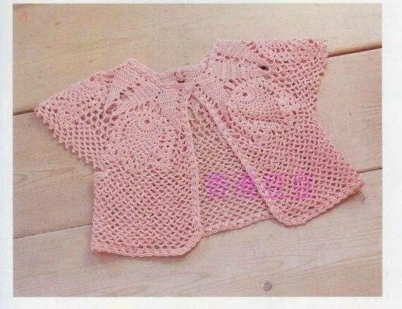 Child's CROCHET PATTERN Child's Bolero Jacket by carolrosa