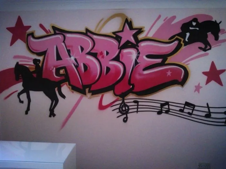 children / teen / Kids Bedroom Graffiti mural - #handpainted ...