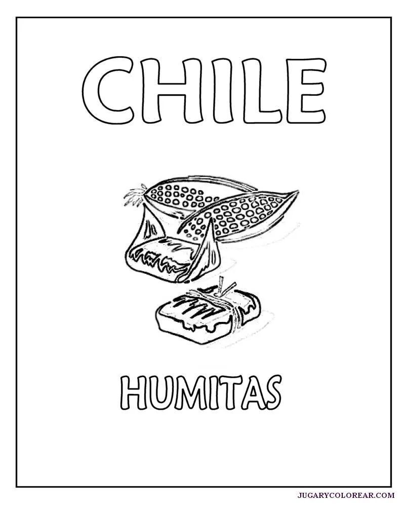 Chile colorear comidas típicas - Jugar y Colorear Chile colorear comidas típicas - Jugar y Colorear