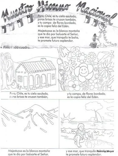 COLOREAR CHILE HISTORIA Y COSTUMBRES DE CHILE