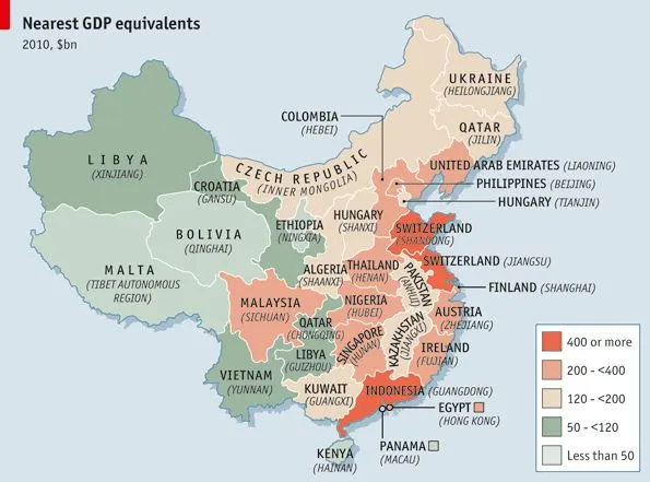China, Colombia, Brasil, India y Estados Unidos: Comparaciones del ...