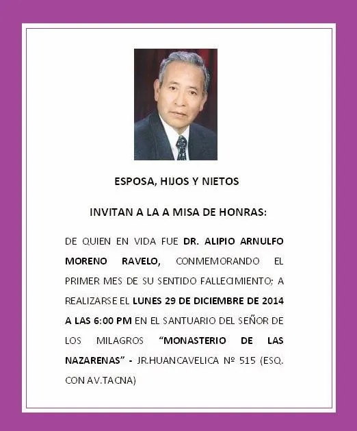 CHIQUIÁN QUERIDO / Armando Alvarado Balarezo (Nalo): MISA DE MES ... CHIQUIÁN QUERIDO / Armando Alvarado Balarezo (Nalo): MISA DE MES ...