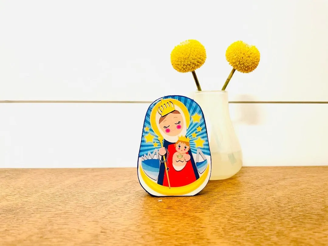 Chiquinquira Virgen María Hecha a mano Pieza única de pequeño - Etsy México Chiquinquira Virgen María Hecha a mano Pieza única de pequeño - Etsy México