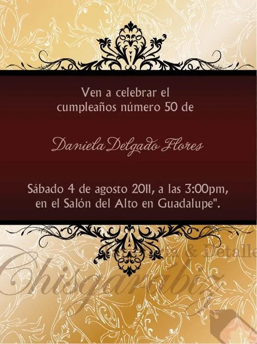 Chisgarábiz: Cumpleaños 50 años ó más