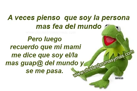 Chiste gráfico - A veces pienso que soy la persona mas fea del ...