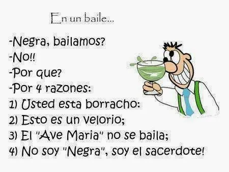 Chistes de borrachos - Negra, bailamos?. No!! | Chistes Bromas y mas