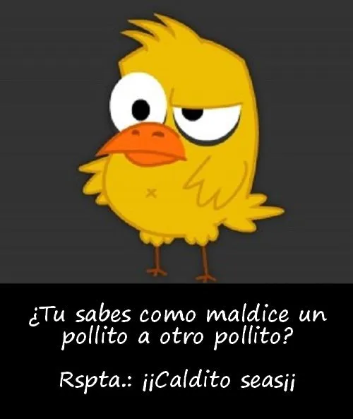 Chistes Graciosos: La Maldición Del Pollito | Imágenes y Frases ... Chistes Graciosos: La Maldición Del Pollito | Imágenes y Frases ...