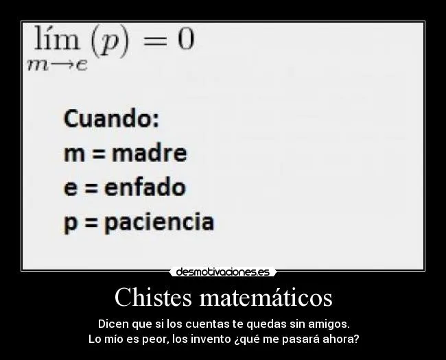 Chistes matemáticos | Desmotivaciones