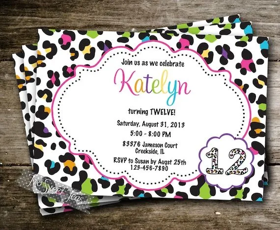 Chita lunares Girly Girl cumpleaños fiesta invitar a por 2SweetTeas Chita lunares Girly Girl cumpleaños fiesta invitar a por 2SweetTeas
