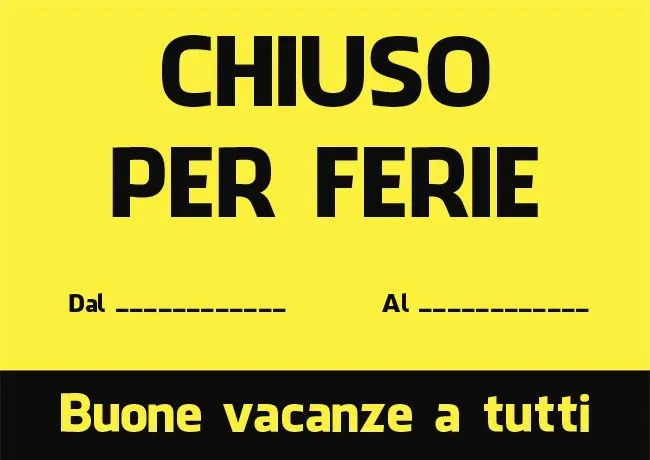 Chiuso per ferie immagini da stampare - Imagui Chiuso per ferie immagini da stampare - Imagui