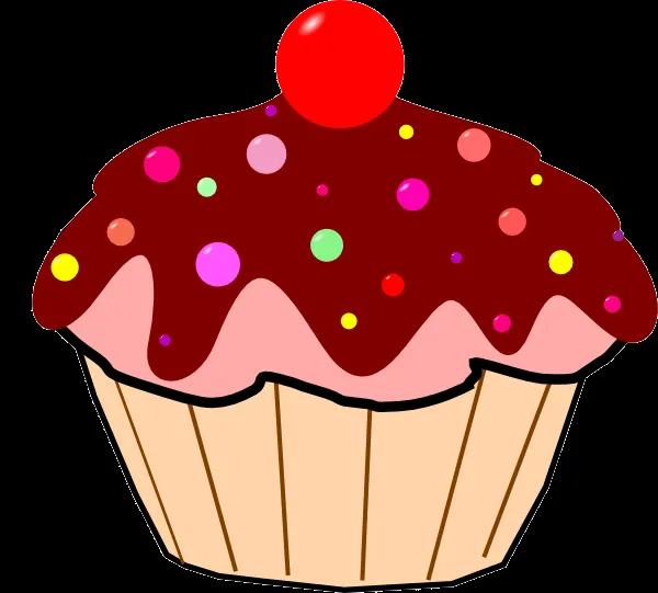 Chocolate Cupcake clip art - vector clip art online, royalty free ... Chocolate Cupcake clip art - vector clip art online, royalty free ...