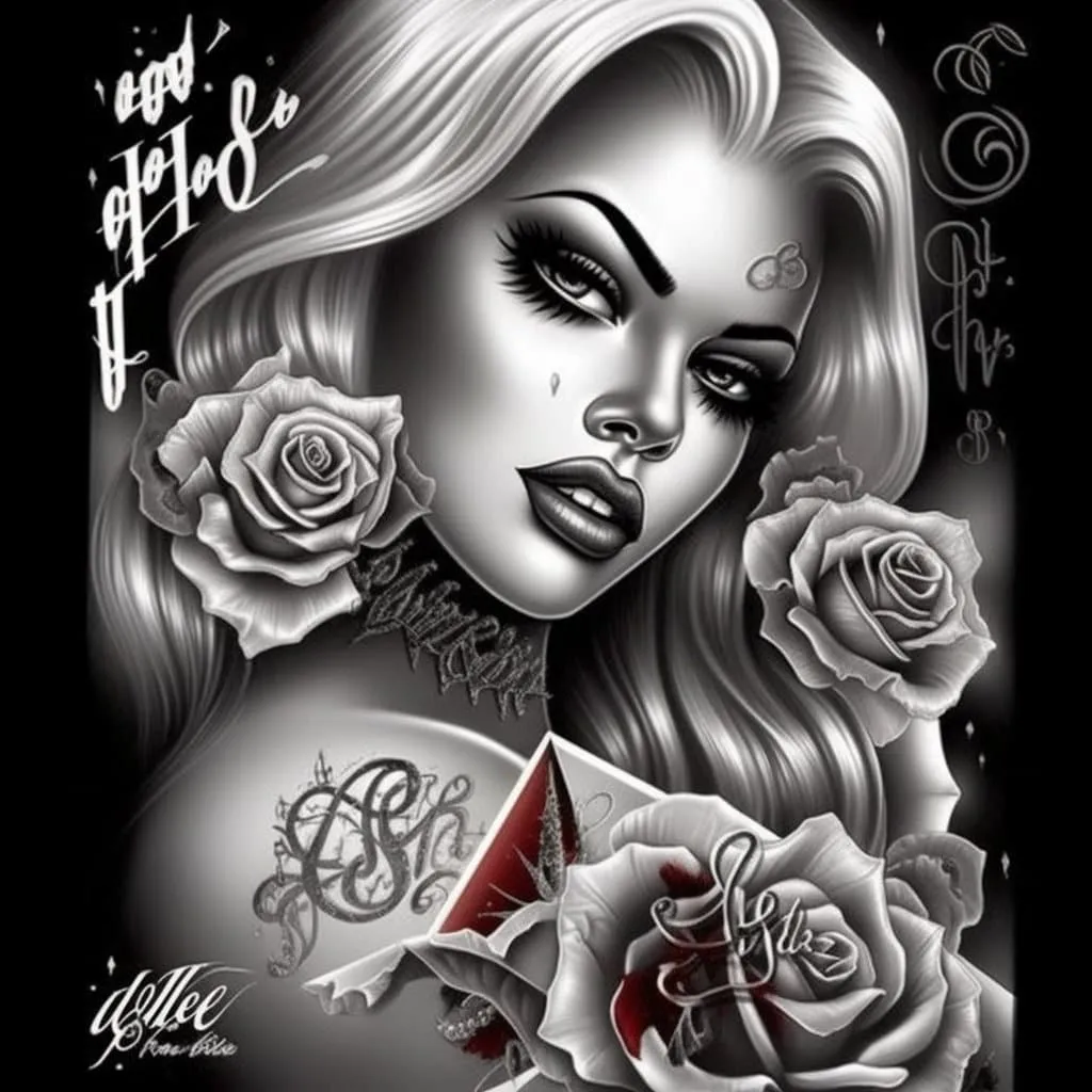 Chola tattoo - Etsy México