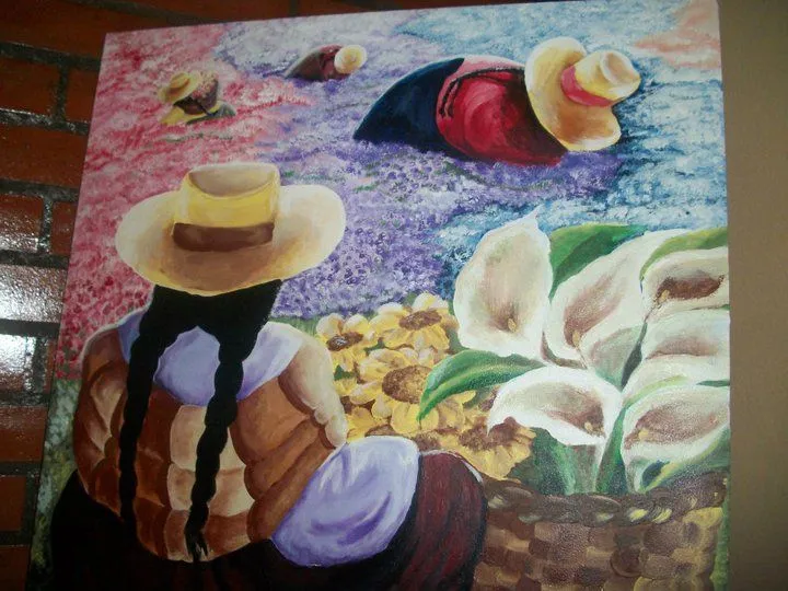 Cholas juntando flores Isabel Marcos - Artelista.com Cholas juntando flores Isabel Marcos - Artelista.com