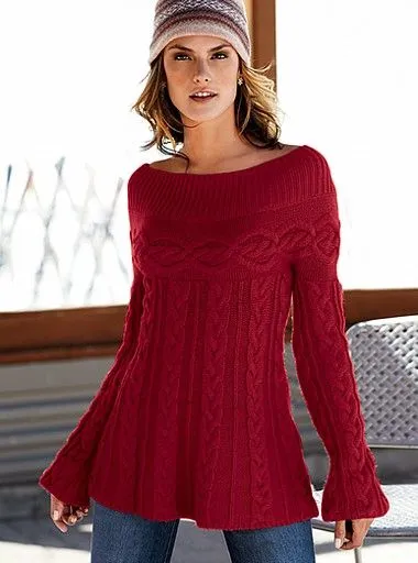 Modelos de chompas tejidas a palitos - Imagui