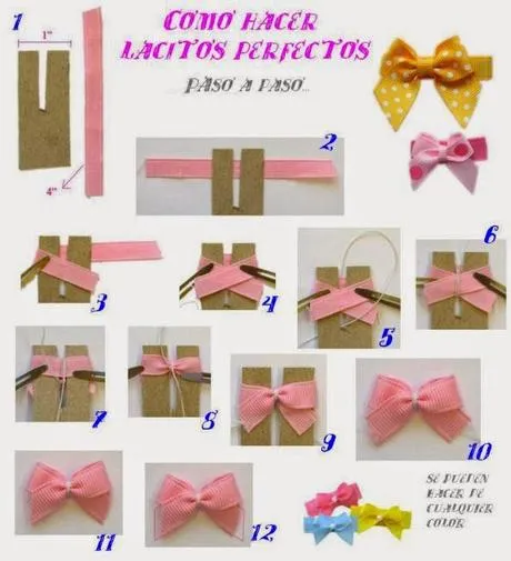 Como hacer un moño sencillo con liston - Imagui