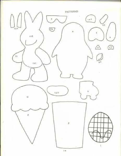 Patrones de imanes para la nevera en foami - Imagui