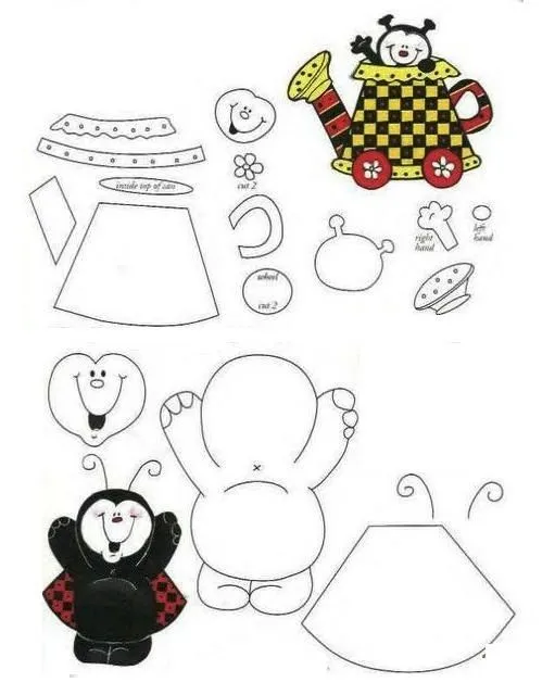 Las chorradikas de Laury: Mariquitas fieltro o goma eva