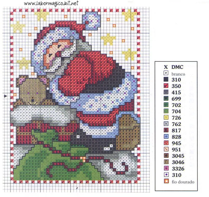 Las chorradikas de Laury: Patrones Santa Claus en punto de cruz