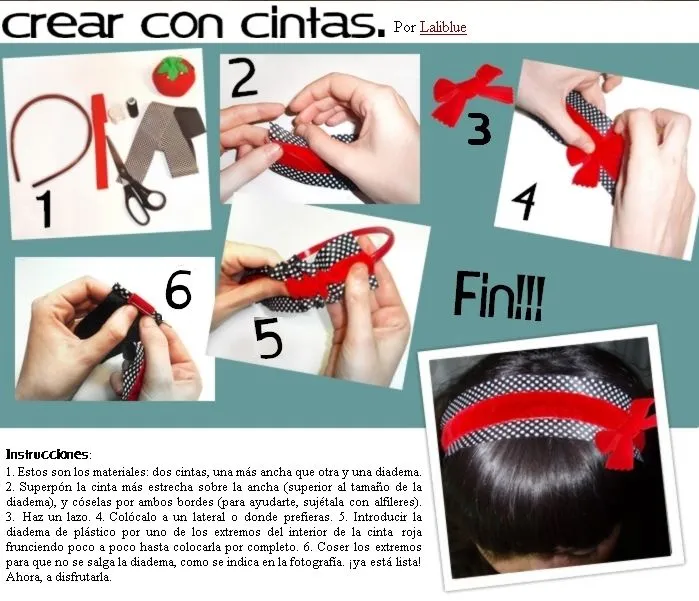 Como hacer diademas de niña - Imagui