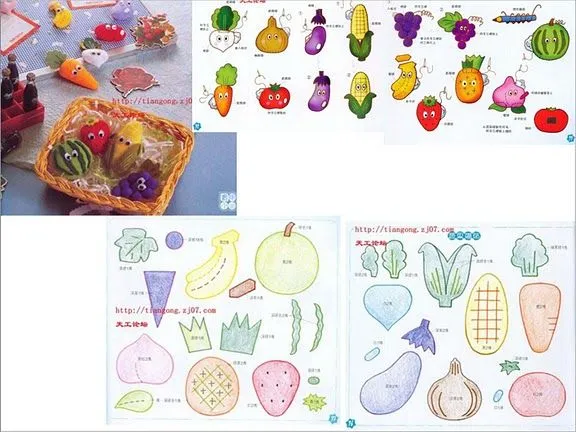 Las chorradikas de Laury: Verduras y hortalizas de fieltro 2 Las chorradikas de Laury: Verduras y hortalizas de fieltro 2