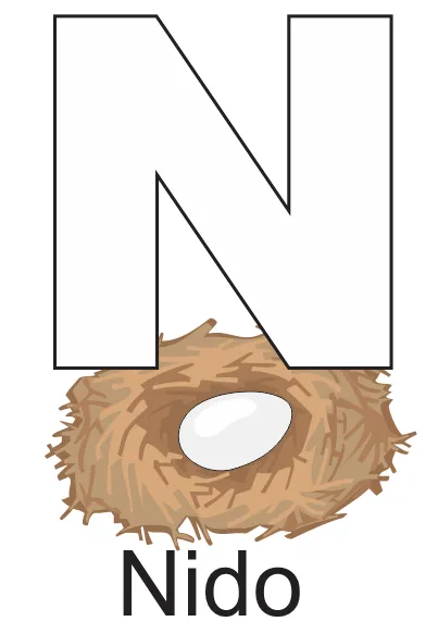 Christian y yo: Letras Abecedario en Español con Dibujos (N) Christian y yo: Letras Abecedario en Español con Dibujos (N)
