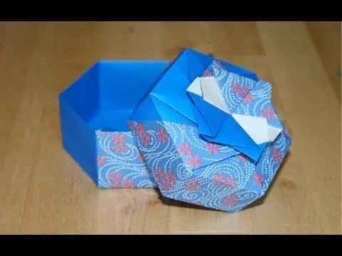 Christmas Origami - Hexagonal gift box - YouTube Christmas Origami - Hexagonal gift box - YouTube