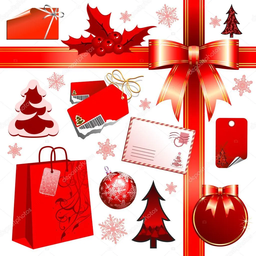 Christmas set | Vector stock © -Aqua- #3676444 Christmas set | Vector stock © -Aqua- #3676444