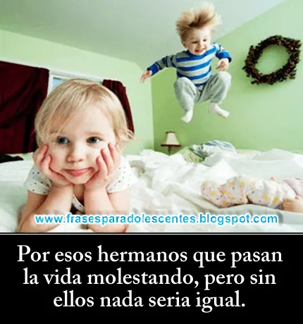 Chulas imágenes con frases de hermanos - Imagenes tiernas con ...