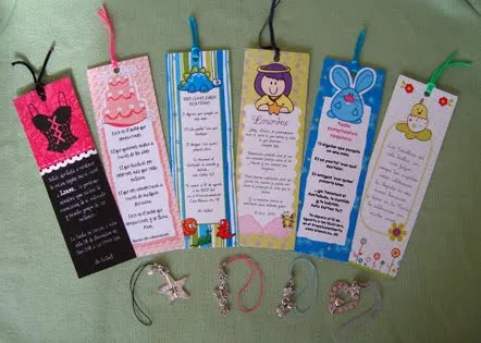 Chunchitas bonitas: Invitaciones y recuerdos como separadores Chunchitas bonitas: Invitaciones y recuerdos como separadores