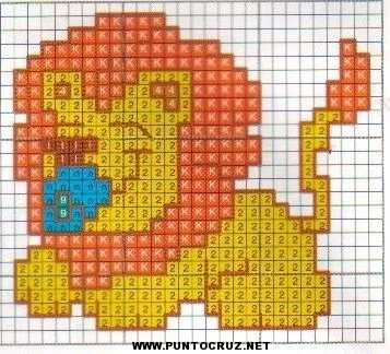 Leon con chupete punto cruz | Punto de cruz - Colección de ... Leon con chupete punto cruz | Punto de cruz - Colección de ...