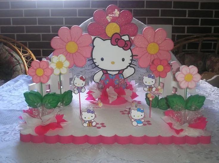 Chupetera para fiesta "hello kitty" | telgopor | Pinterest ...