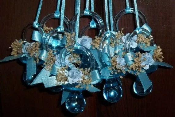 Recuerdos de chupones para baby shower - Imagui